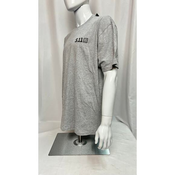 NWT! 5.11 Tactical Men's ALWAYS READY TEE (Heather Grey), Size SMALL - Picture 2 of 6